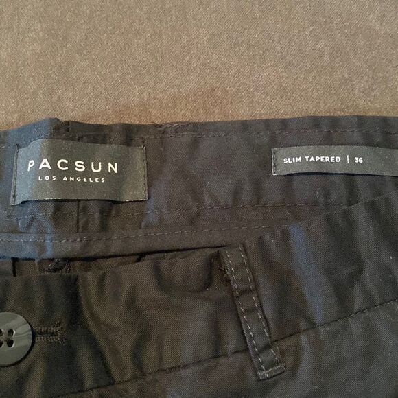 Pacsun Women’s Slim Tapered Pant Black 100% Cotton Size 36 NWT - Picture 2 of 11